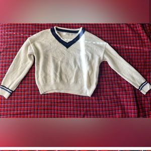 Be Aboutto Blue and White Sweater